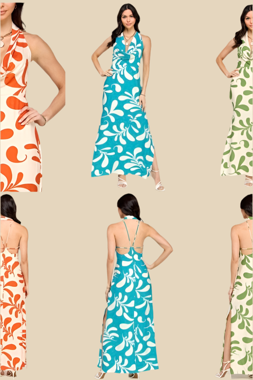 WAVES MAXI DRESS