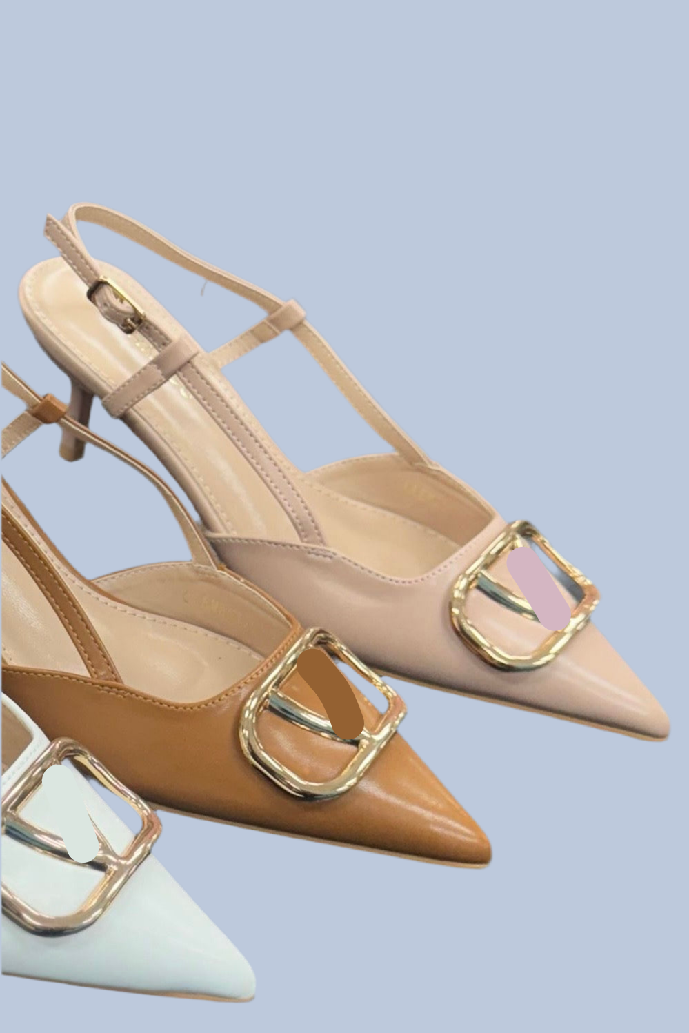VALENTINA SOLID AND GOLD SHOES