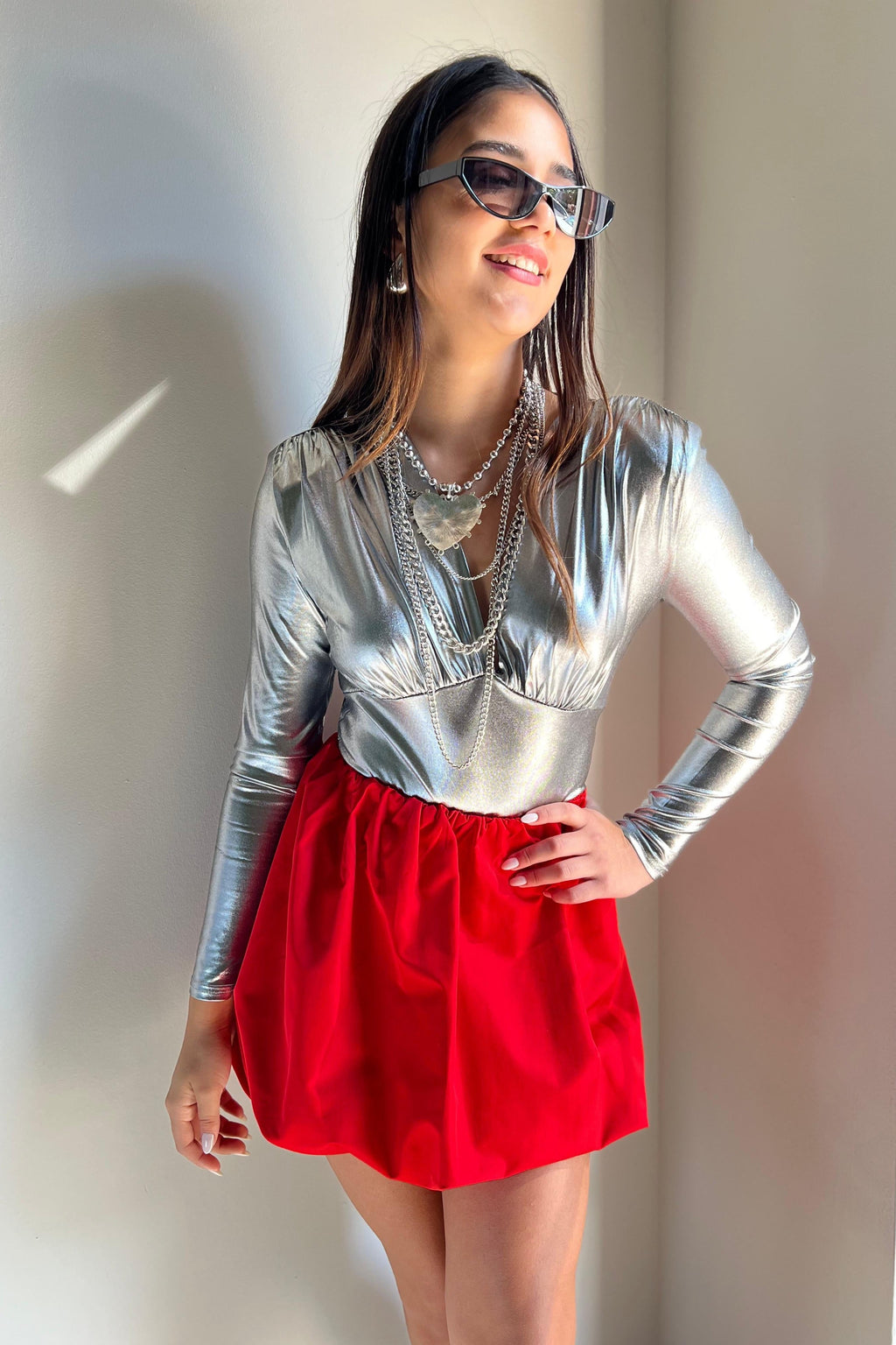 PAMELA RED SKIRT