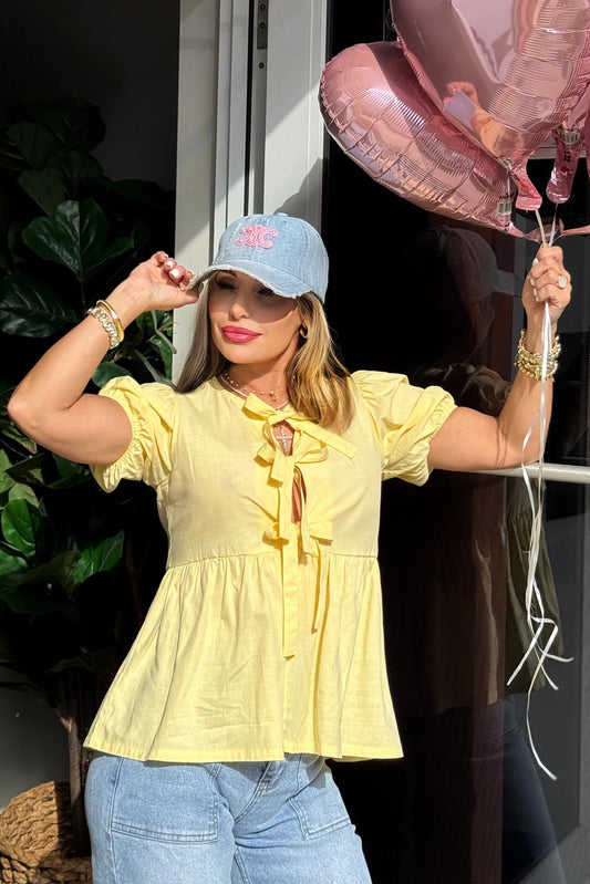 YELLOW VIBES BLOUSE