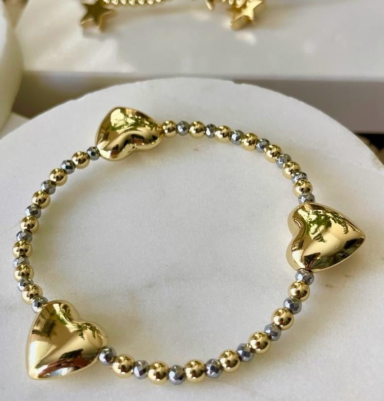 BRACELET 3 MINI HEARTS