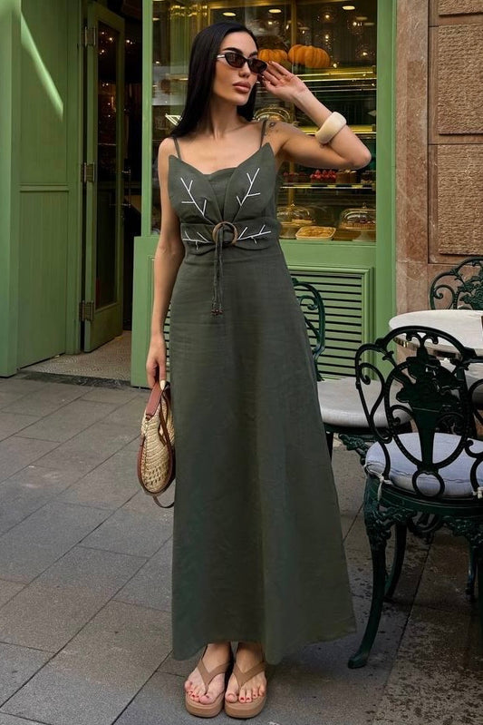OLIVIA OLIVE DRESS