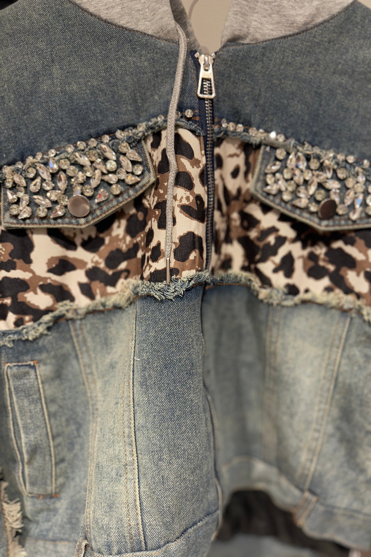 LEOPARDO & DENIM PANT