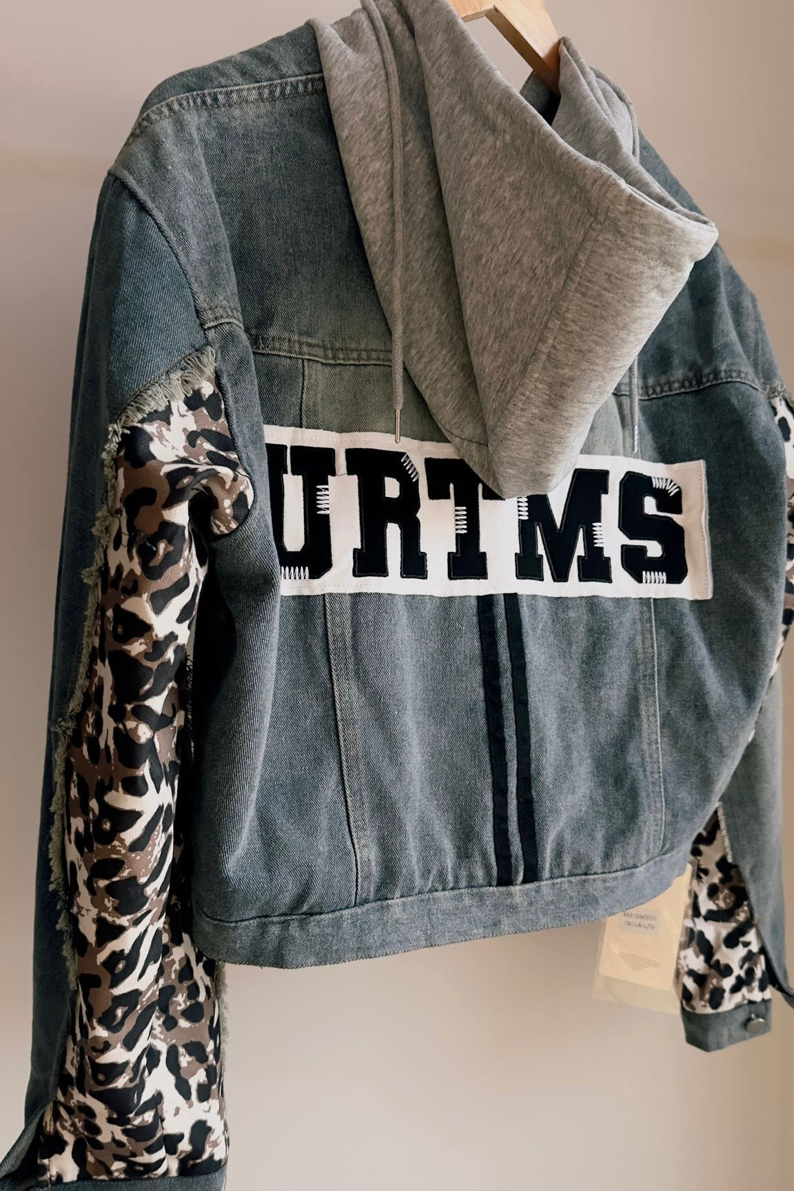 LEOPARD DENIM JACKET