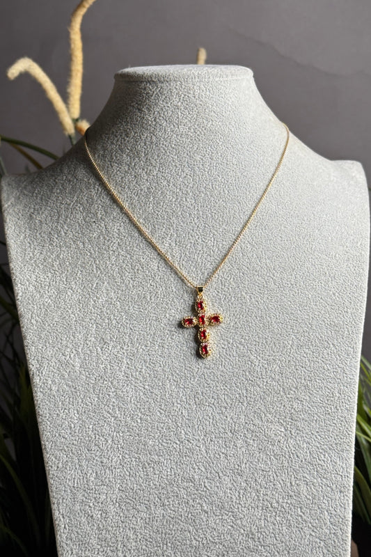 AESTHETIC RED CRUZ NECKLACE