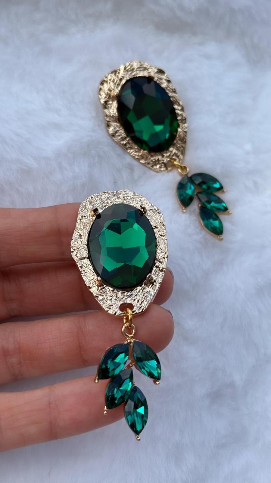 GREEN LUXE EARRINGS