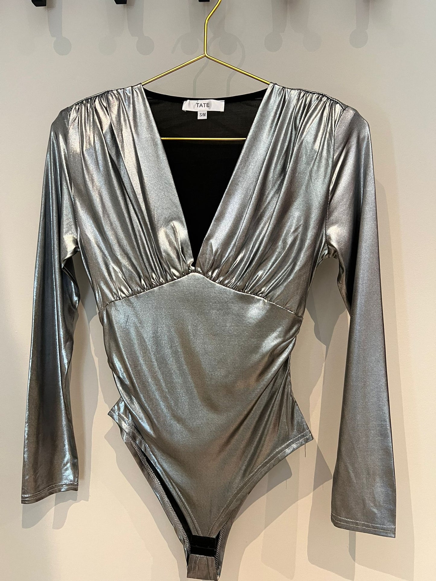 ARIANA SILVER BODYSUIT