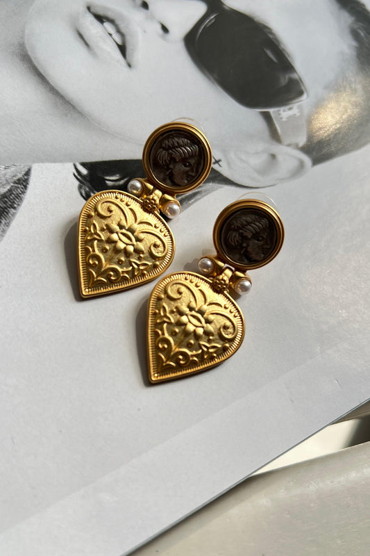 OLD HEART EARRINGS