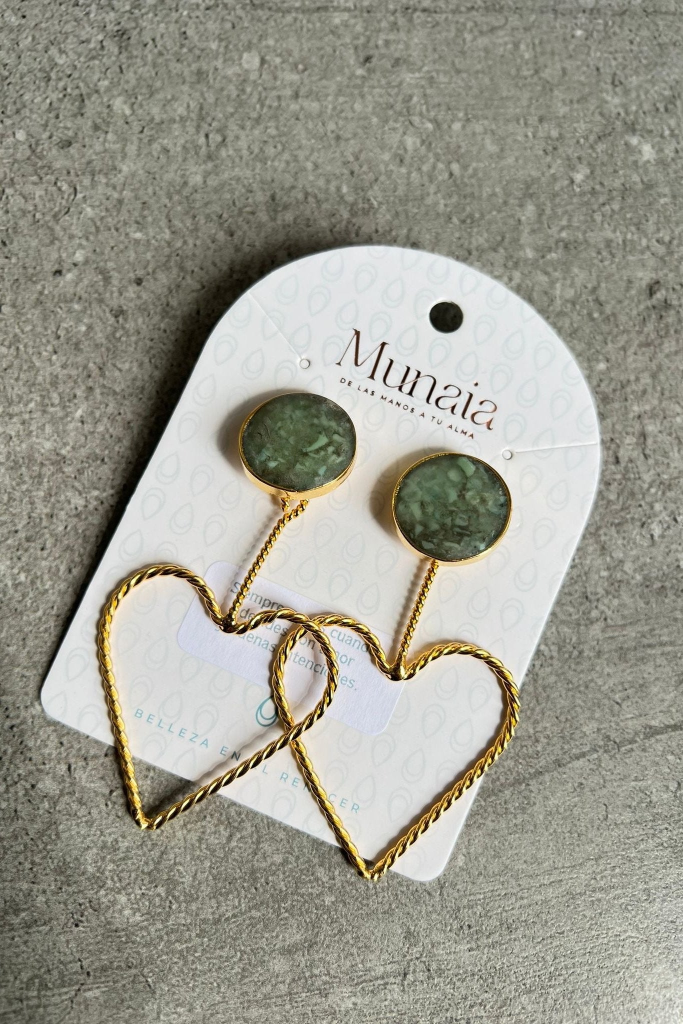 GOLD HEART EARRINGS