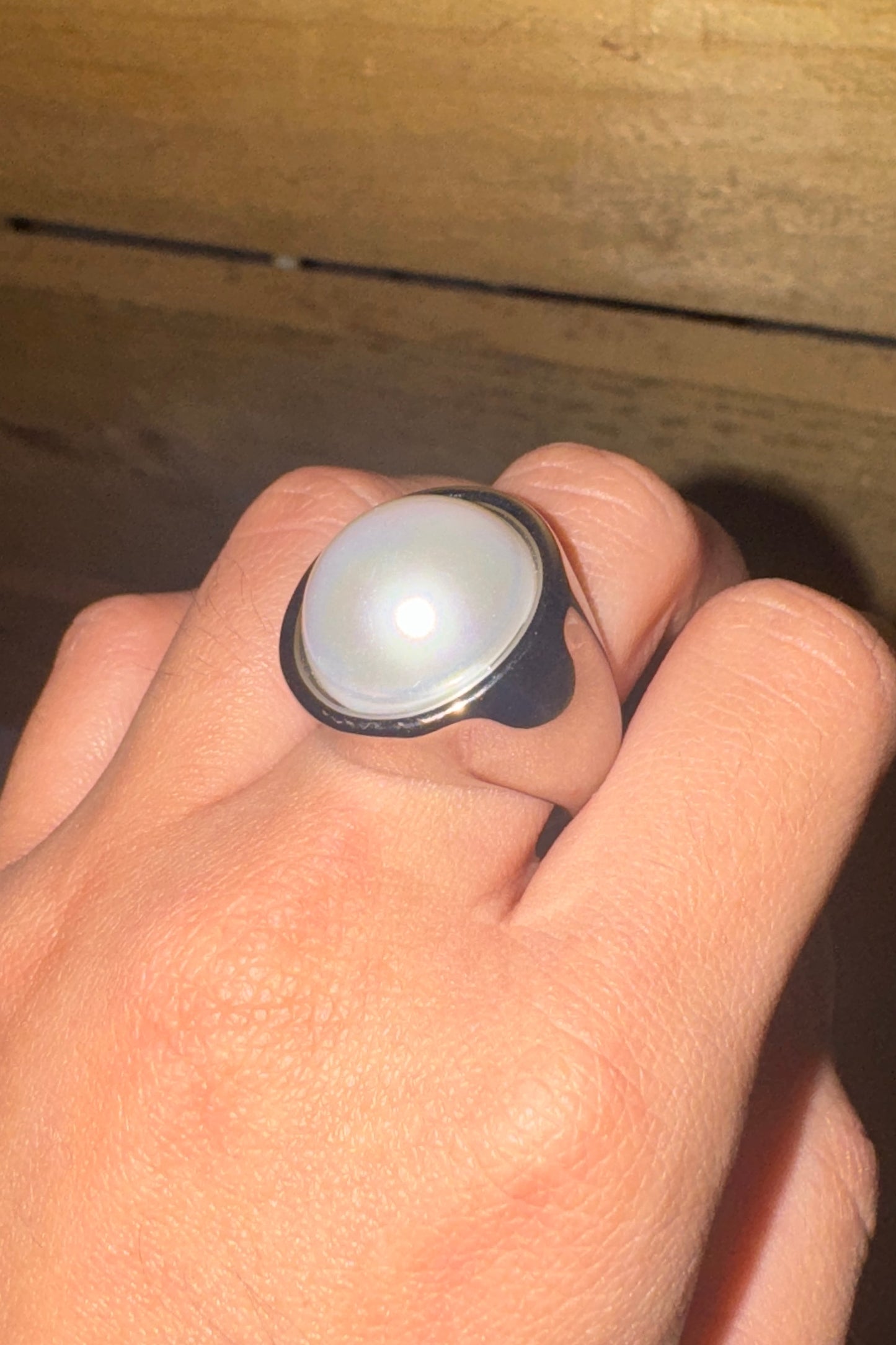 BIG PEARL RING