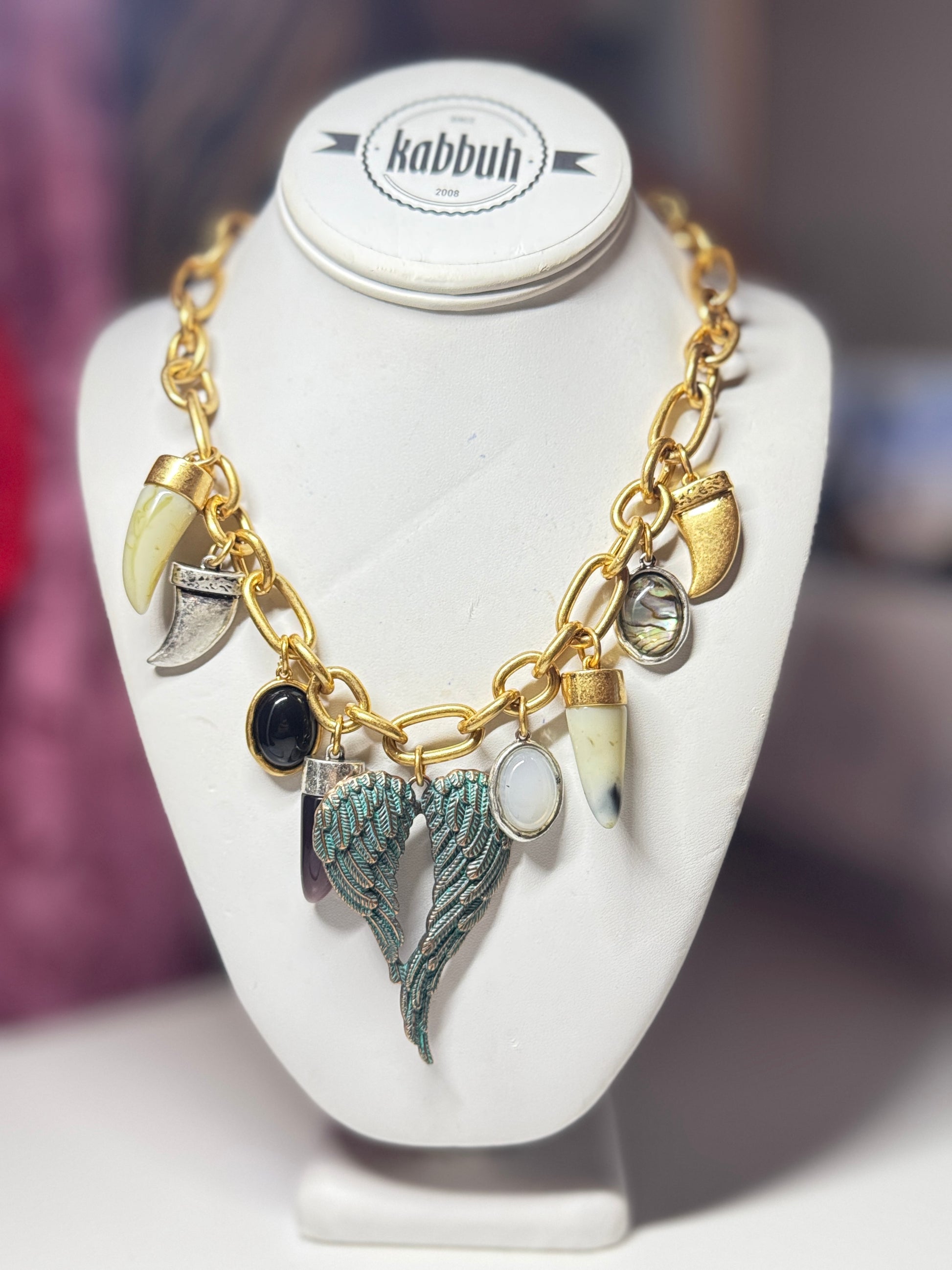 CHARMS WINGS NECKLACE