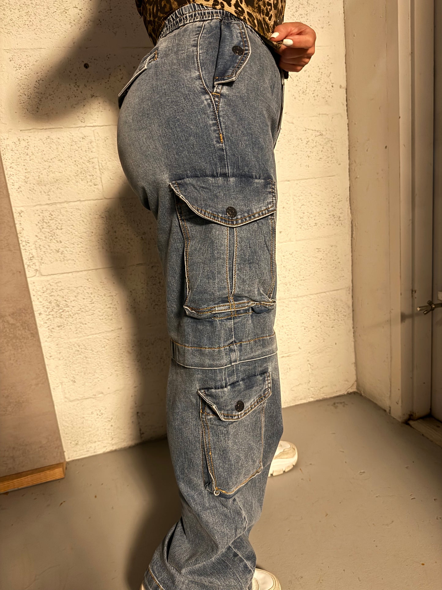 DENIM CARGO PANT