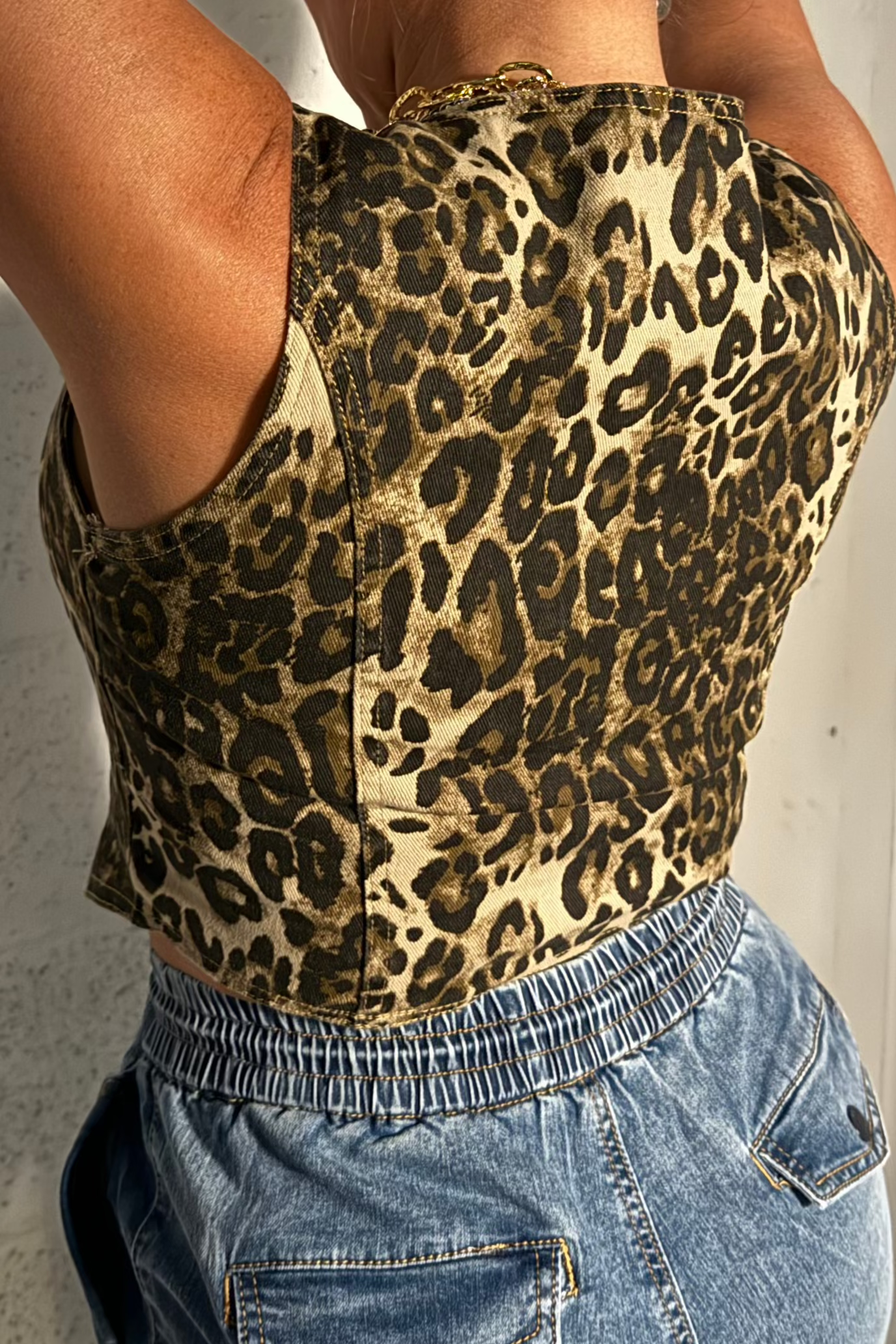 ANIMAL PRINT VEST