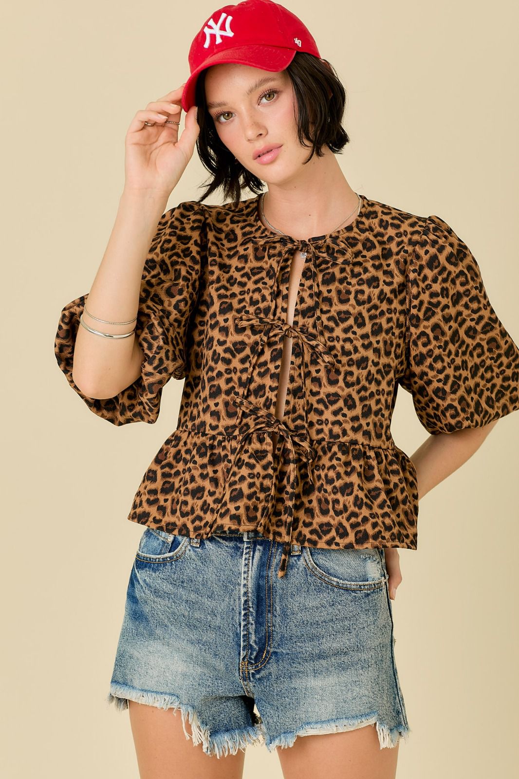 ANIMAL PRINT BLOUSE